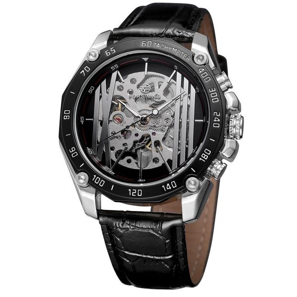 new luxury european and american men's fashion wristwatch leisure belt silver black hollow automatic mechanical watch with box, Slivery;brown
new luxury european and american men's fashion wristwatch leisure belt silver black hollow automatic mechanical watch with box, Slivery;brown
