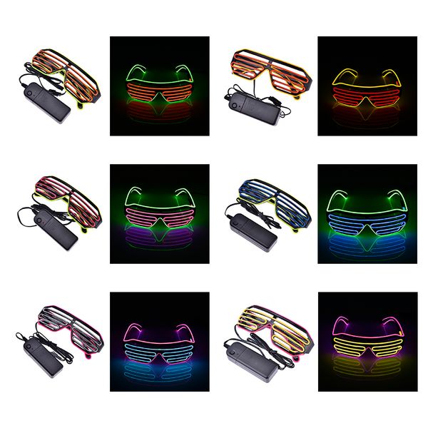 две цветовые режимы жалюзи эл неон светодиодная вспышка очки светящийся освещение красочные светящиеся диджейские очки классического танца
две цветовые режимы жалюзи эл неон светодиодная вспышка очки светящийся освещение красочные светящиеся диджейские очки классического танца