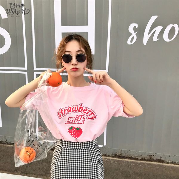 harajuku kawaii loose strawberry milk t shirt women summer korean v neck fashion ulzzang tshirt schoolgirl streetwear cute clothes, White
harajuku kawaii loose strawberry milk t shirt women summer korean v neck fashion ulzzang tshirt schoolgirl streetwear cute clothes, White