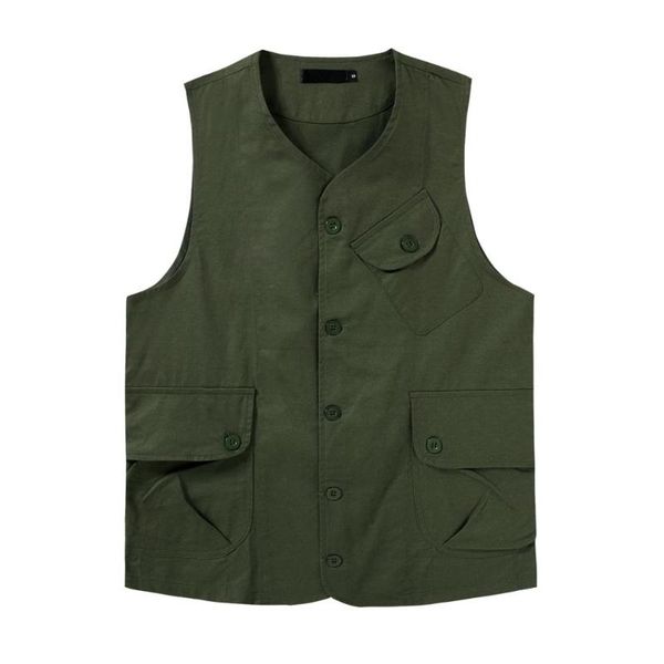 men casual loose vest japan amekaji multi-pocket vintage vests 2020 brand solid sleeveless cargo jacket waistcoat s-xxl, Black;white
men casual loose vest japan amekaji multi-pocket vintage vests 2020 brand solid sleeveless cargo jacket waistcoat s-xxl, Black;white