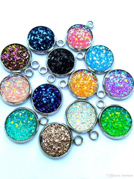 new 50pcs faux druzy drusy lucky diy loose stainless steel beads finding accessories parts crafts jewelry making design 12mm, Bronze;silver
new 50pcs faux druzy drusy lucky diy loose stainless steel beads finding accessories parts crafts jewelry making design 12mm, Bronze;silver