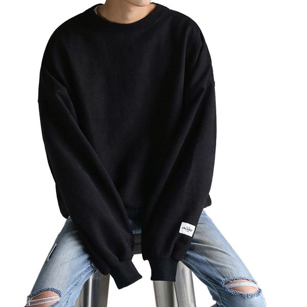 yfashion women men sweatshirt round-necked loose long-sleeved pullover oversize casual sweatshirts for campus, Black
yfashion women men sweatshirt round-necked loose long-sleeved pullover oversize casual sweatshirts for campus, Black