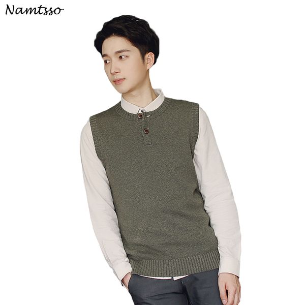 100% cotton vest men 2018 autumn winter solid color v-neck sleeveless sweater cotton knitwear pull brand base clothing 241, White;black
100% cotton vest men 2018 autumn winter solid color v-neck sleeveless sweater cotton knitwear pull brand base clothing 241, White;black
