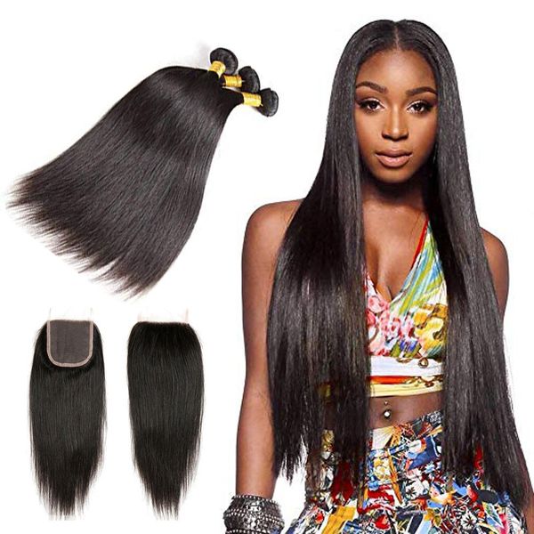 brazilian virgin hair bundles with closures silk straight human hair 3 bundles with lace frontal 4*4 inch natural color can be dyed, Black;brown
brazilian virgin hair bundles with closures silk straight human hair 3 bundles with lace frontal 4*4 inch natural color can be dyed, Black;brown