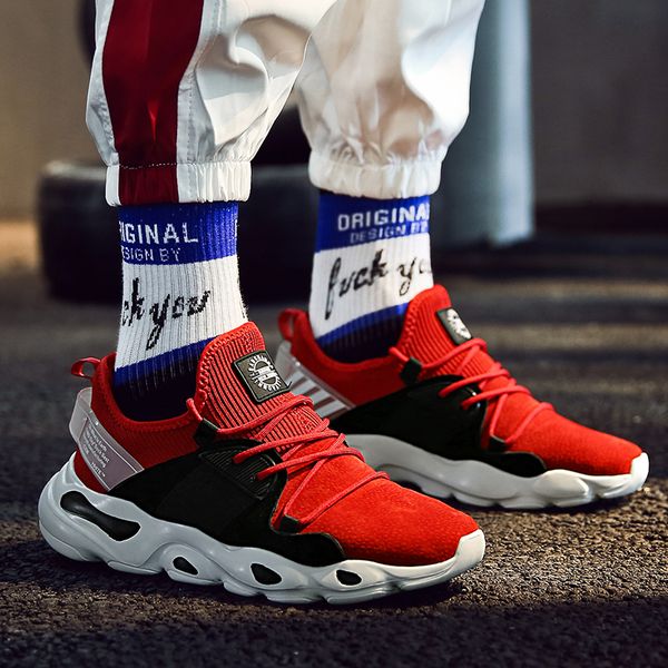 thick-soled running shoes men stretch fabric + pu bottom trend men's sport shoes comfortable cool walking jogging footwear color
thick-soled running shoes men stretch fabric + pu bottom trend men's sport shoes comfortable cool walking jogging footwear color