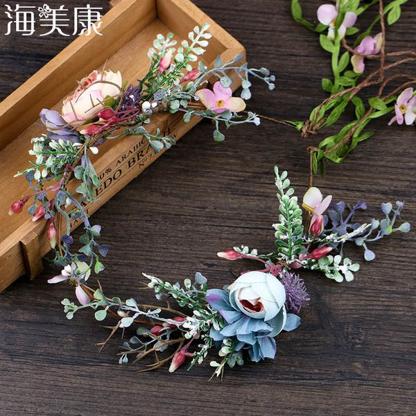 haimeikang bride handmade flower headdress rattan wreath hair band seaside holiday p wedding hair accessories
haimeikang bride handmade flower headdress rattan wreath hair band seaside holiday p wedding hair accessories
