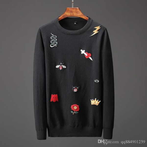 designer sweaters pullover a brand mens sweater snake embroidery knitwear long sleeve designer sweatshirt winter mens clothing crew neck, White;black
designer sweaters pullover a brand mens sweater snake embroidery knitwear long sleeve designer sweatshirt winter mens clothing crew neck, White;black