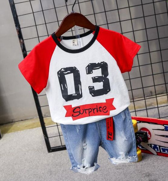 2pcs toddler kids baby boy summer clothes short-sleeved t-shirt + shorts jeans pant outfits casual clothing set 2-6years, White
2pcs toddler kids baby boy summer clothes short-sleeved t-shirt + shorts jeans pant outfits casual clothing set 2-6years, White