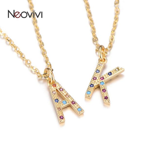 rainbow cz letter necklace gold initial 26 alphabet pendant necklaces for women girl copper chain jewelry personalized necklace, Silver
rainbow cz letter necklace gold initial 26 alphabet pendant necklaces for women girl copper chain jewelry personalized necklace, Silver
