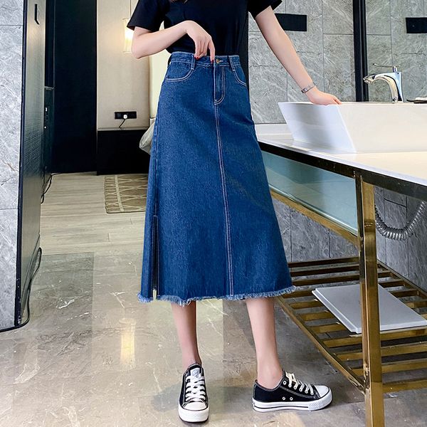 plus size s-5xl ladies jeans skirts womens large size korean fashion casual high waist blue long denim skirt pockets, Black
plus size s-5xl ladies jeans skirts womens large size korean fashion casual high waist blue long denim skirt pockets, Black