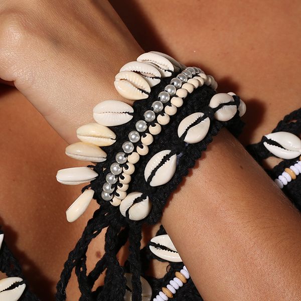 wedding ivory crochet barefoot sandals foot jewelry victorian lace bridal shell anklet necklace bracelet beach accessories, Black
wedding ivory crochet barefoot sandals foot jewelry victorian lace bridal shell anklet necklace bracelet beach accessories, Black