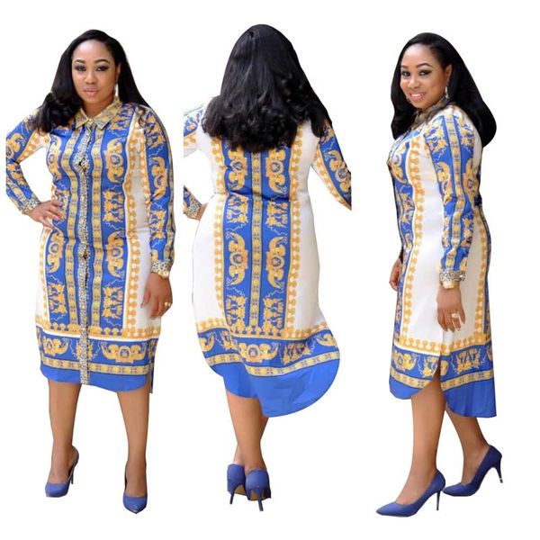 africa clothing new spring vintage printed shirt skirt women traditional dashiki turn-down collar long sleeve blouse plus size, Red
africa clothing new spring vintage printed shirt skirt women traditional dashiki turn-down collar long sleeve blouse plus size, Red