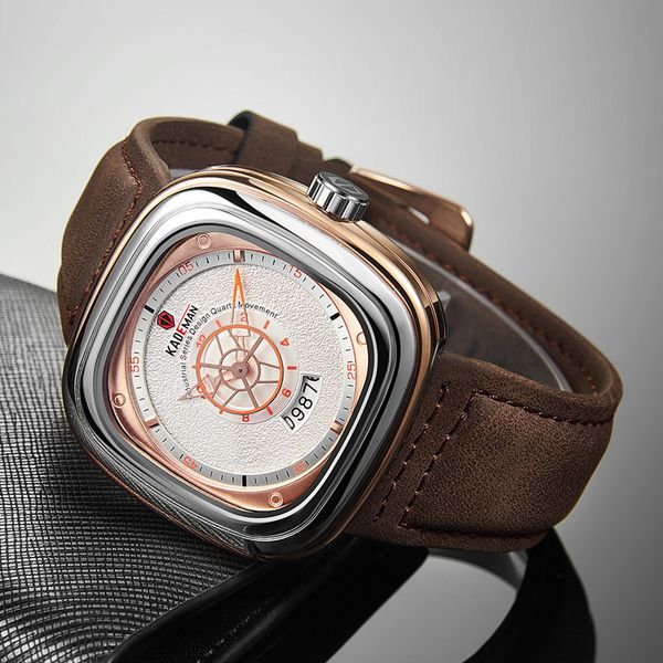 luxury square watches men 2019 luxury sports quartz watch brand kademan casual leather wristwatch business relogio masculino, Slivery;brown
luxury square watches men 2019 luxury sports quartz watch brand kademan casual leather wristwatch business relogio masculino, Slivery;brown