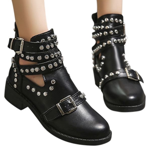 xiniu boot women fashion rivet belt buckle ankle boots for women boot student casual shoes women 2019 large size single shoes, Black
xiniu boot women fashion rivet belt buckle ankle boots for women boot student casual shoes women 2019 large size single shoes, Black