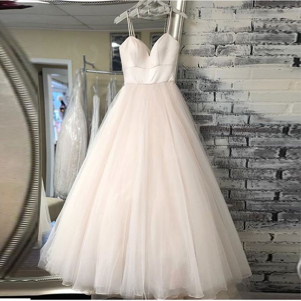 new spaghetti strap beach wedding dresses 2020 vestido noiva praia simple white/ivory tulle casamento bridal gown custom made
new spaghetti strap beach wedding dresses 2020 vestido noiva praia simple white/ivory tulle casamento bridal gown custom made