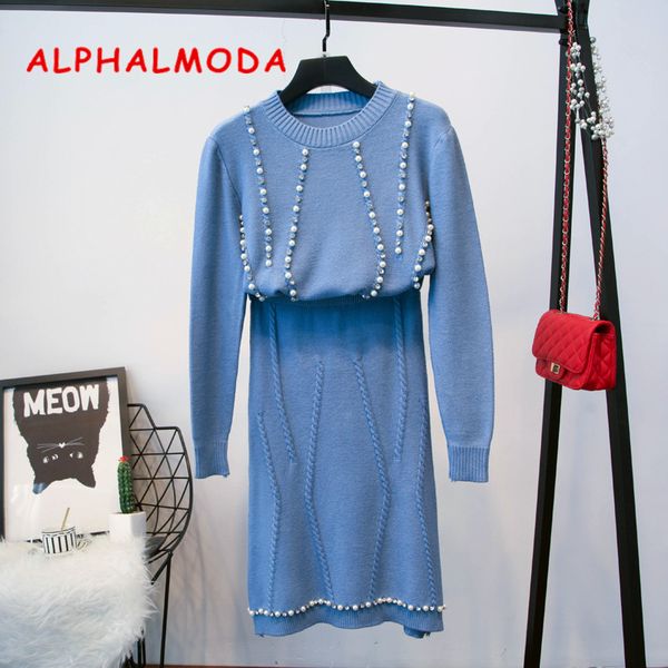 alphalmoda ensemble femme women's winter suit twisted knitted striped with hand-made crystal elegant women two piece outfits, Gray
alphalmoda ensemble femme women's winter suit twisted knitted striped with hand-made crystal elegant women two piece outfits, Gray
