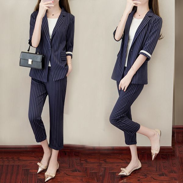 два бюстье casual striped женщины брючный костюм blazer куртка обрезанные брюки женский костюм осень весна лето женский костюм, White;black
два бюстье casual striped женщины брючный костюм blazer куртка обрезанные брюки женский костюм осень весна лето женский костюм, White;black