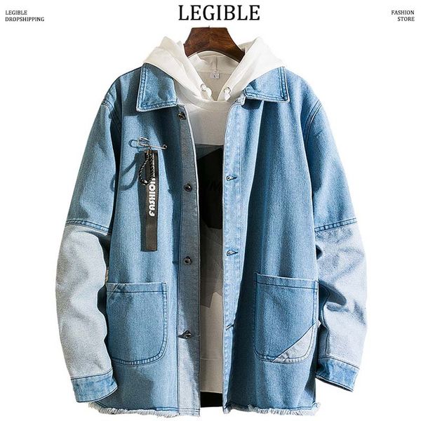 legible patchwork denim jackets men man streetwear blue denim jackets male autumn fashions loose windbreaker men korean, Black;brown
legible patchwork denim jackets men man streetwear blue denim jackets male autumn fashions loose windbreaker men korean, Black;brown