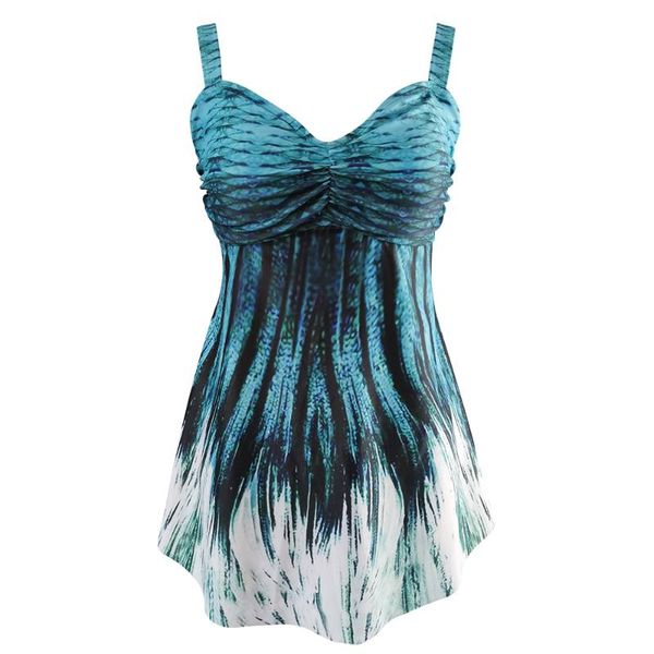 women plus size two pieces swimwear ruched digital printed tankini with triangle bottoms swimsuits sets -xxl, White;black
women plus size two pieces swimwear ruched digital printed tankini with triangle bottoms swimsuits sets -xxl, White;black