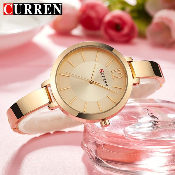 curren fashion dress ladies bracelet watches womens quartz stainless steel band wristwatch gift women's watch, Slivery;brown
curren fashion dress ladies bracelet watches womens quartz stainless steel band wristwatch gift women's watch, Slivery;brown