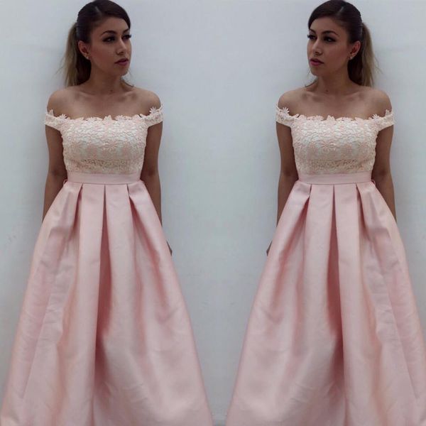 elegant blush lace prom bridesmaid dresses off shoulders a line satin ruched pleated with sleeves party pageant evening dress formal gown, Black
elegant blush lace prom bridesmaid dresses off shoulders a line satin ruched pleated with sleeves party pageant evening dress formal gown, Black