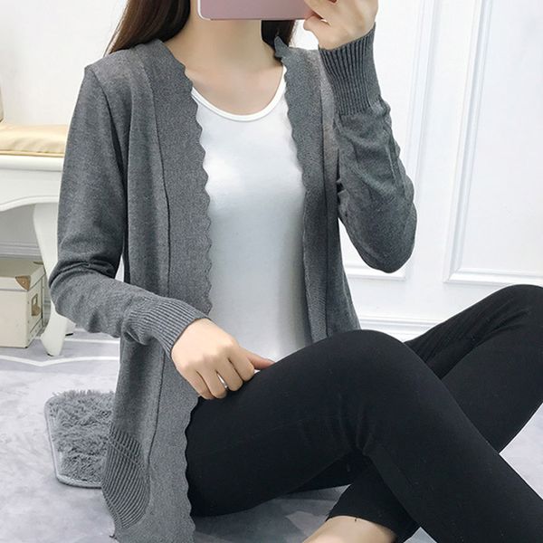 casual all-match women knitted cardigan long sleeves jacket v-neck ice silk loose sunscreen coats, Black;brown
casual all-match women knitted cardigan long sleeves jacket v-neck ice silk loose sunscreen coats, Black;brown