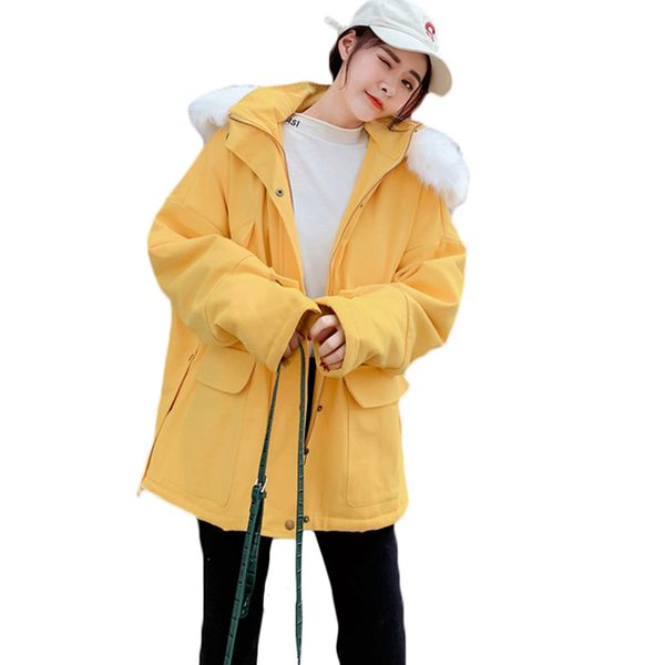 winter new plus velvet coat female korean loose hooded long large fur collar warm lamb wool coat womens casual cotton jacket 178, Black
winter new plus velvet coat female korean loose hooded long large fur collar warm lamb wool coat womens casual cotton jacket 178, Black