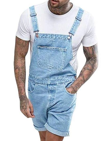men's rompers denim overalls bib jumpsuits shorts strap overall rompers cowboy hip hop coverall men jeans, Blue
men's rompers denim overalls bib jumpsuits shorts strap overall rompers cowboy hip hop coverall men jeans, Blue
