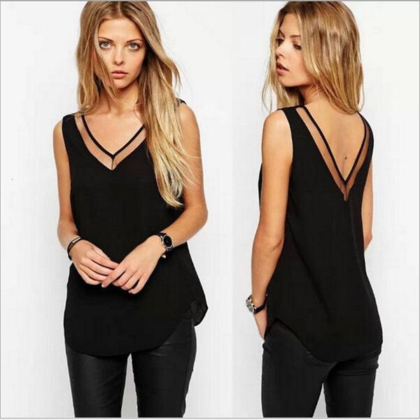 womens tshirt women new arrival summer style women black white v neck chiffon casual sleeveless tshirt 14
womens tshirt women new arrival summer style women black white v neck chiffon casual sleeveless tshirt 14