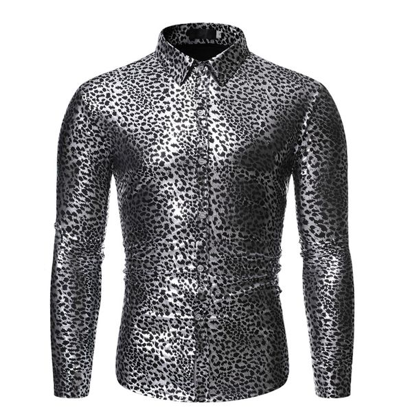 mens slim fit button down dress shirts 2019 brand sliver leopard print long sleeve shirt men dj club party wedding tuxedo shirt, White;black
mens slim fit button down dress shirts 2019 brand sliver leopard print long sleeve shirt men dj club party wedding tuxedo shirt, White;black