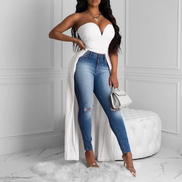 low cut tank women summer white strapless tight women party night club wear clothes ladies backless irregular
low cut tank women summer white strapless tight women party night club wear clothes ladies backless irregular