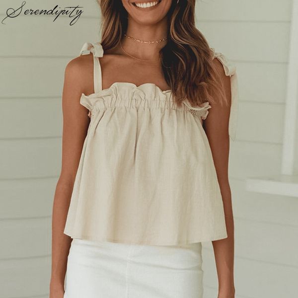 women's tanks & camis srdp casual ruffle women summer tank spaghetti strip lace up female crop caims holiday plus size solid beach top, White
women's tanks & camis srdp casual ruffle women summer tank spaghetti strip lace up female crop caims holiday plus size solid beach top, White