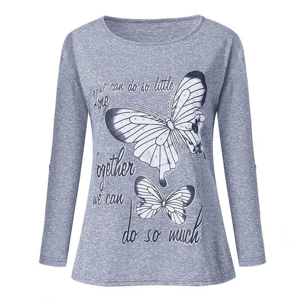 2019 fashion trend new high-quality women models women cool fashion long sleeve bead butterfly print cotton top, White
2019 fashion trend new high-quality women models women cool fashion long sleeve bead butterfly print cotton top, White