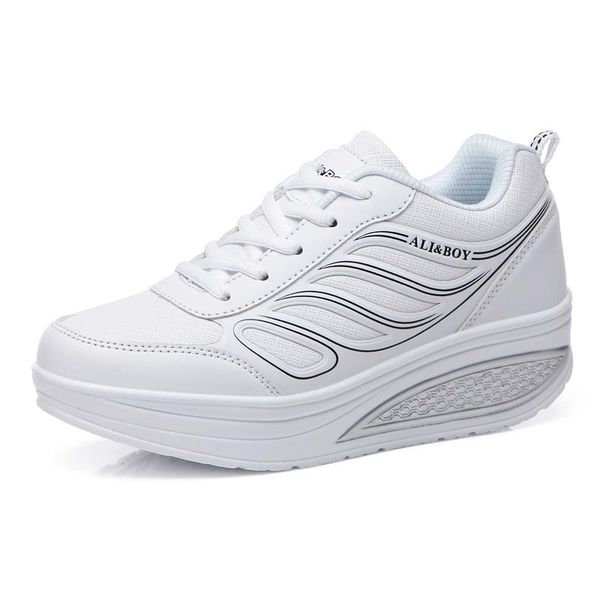 fitness women's platform toning wedge light weight sports shoes for women swing shoes breathable slimming, Black;yellow
fitness women's platform toning wedge light weight sports shoes for women swing shoes breathable slimming, Black;yellow