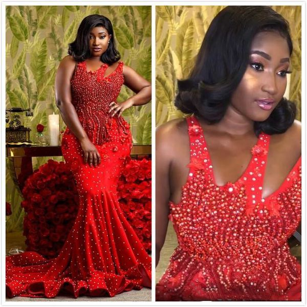 2019 arabic red luxurious evening dresses spaghetti beaded pearls prom dresses mermaid formal party pageant gowns p025, Black
2019 arabic red luxurious evening dresses spaghetti beaded pearls prom dresses mermaid formal party pageant gowns p025, Black