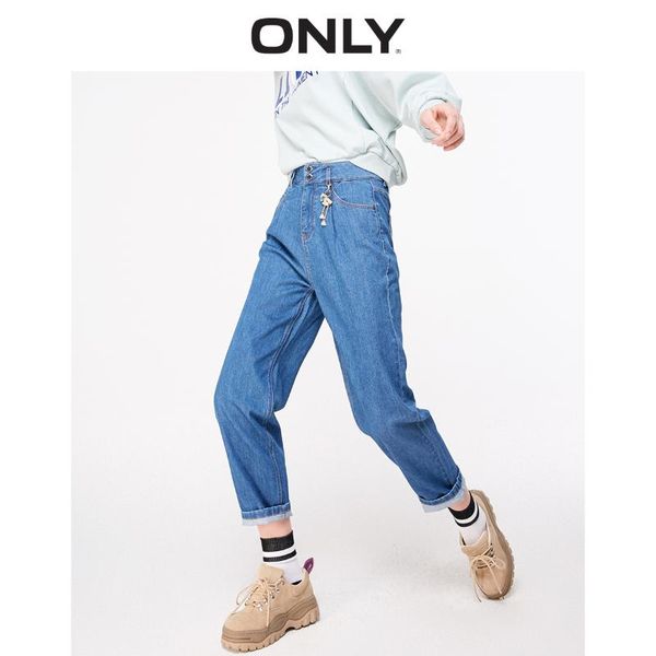 only women's loose fit high-rise crop jeans | 119149593, Blue 
only women's loose fit high-rise crop jeans | 119149593, Blue