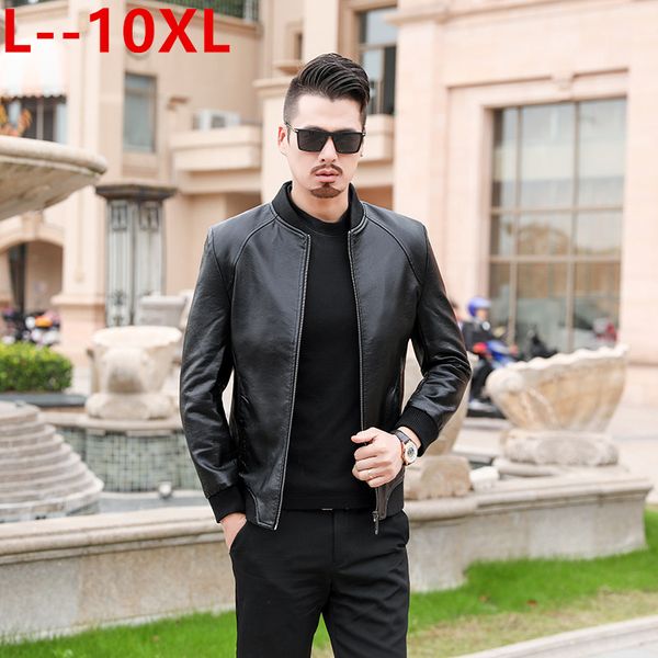 plus size 10xl 9xl 8xl 6xl men leather jackets autumn new men's korean style slim collar pu leather jacket big large size, Black
plus size 10xl 9xl 8xl 6xl men leather jackets autumn new men's korean style slim collar pu leather jacket big large size, Black