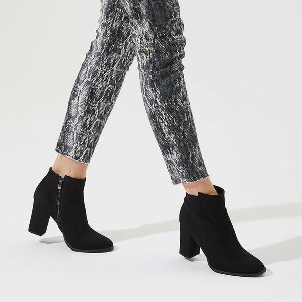 flo woodbine85z suet black women boots butigo
