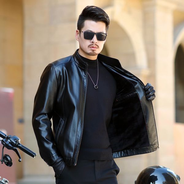 plus men's size locomotive jacket blazers 2019 winter faux pu leather cashmere turtleneck jacket men skinny jackets coats, Black
plus men's size locomotive jacket blazers 2019 winter faux pu leather cashmere turtleneck jacket men skinny jackets coats, Black
