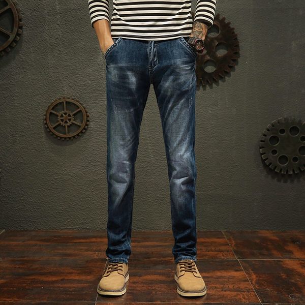 men's new fashion casual denim straight jeans loose trouser long calca masculina jeans skinny distressed 2019 new, Blue
men's new fashion casual denim straight jeans loose trouser long calca masculina jeans skinny distressed 2019 new, Blue