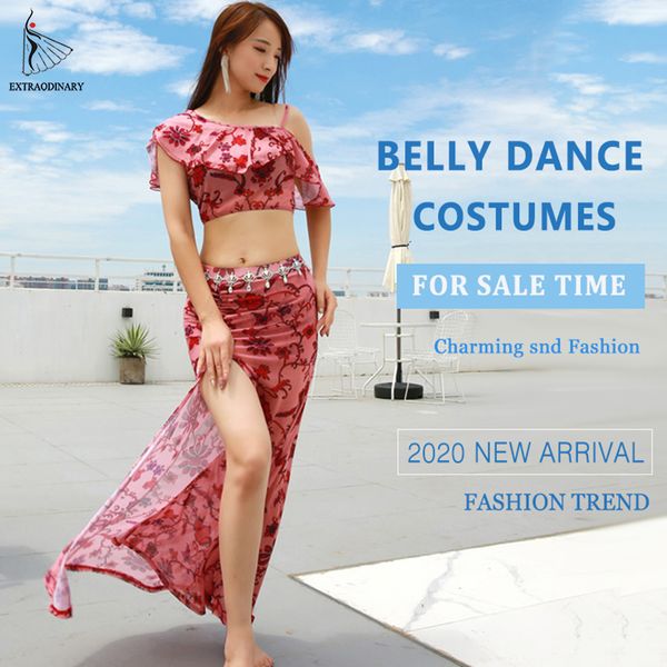 women oriental dance dancewear long open skirt belly dance clothing floral costume set performance carnaval, Black;red
women oriental dance dancewear long open skirt belly dance clothing floral costume set performance carnaval, Black;red