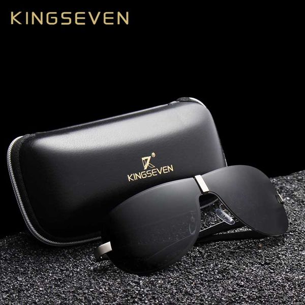 kingseven aluminum polarized driving sunglasses for men glasses with big frame rimless sun glasses, White;black
kingseven aluminum polarized driving sunglasses for men glasses with big frame rimless sun glasses, White;black