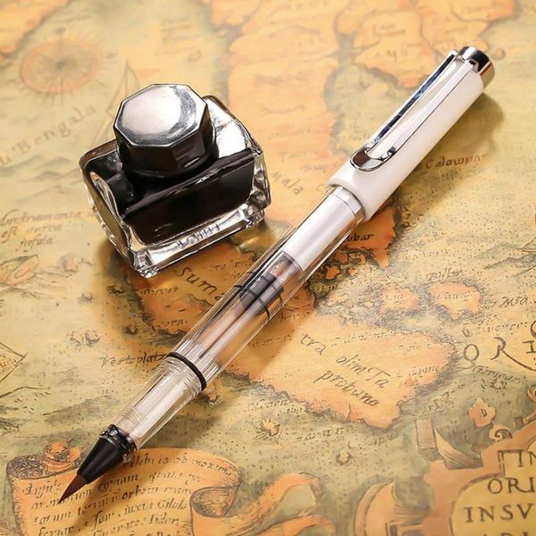 1 black metal color calligraphy pen soft hair writing fountain brush pen stationery drawing watercolor supplies painting sc e4z5
1 black metal color calligraphy pen soft hair writing fountain brush pen stationery drawing watercolor supplies painting sc e4z5