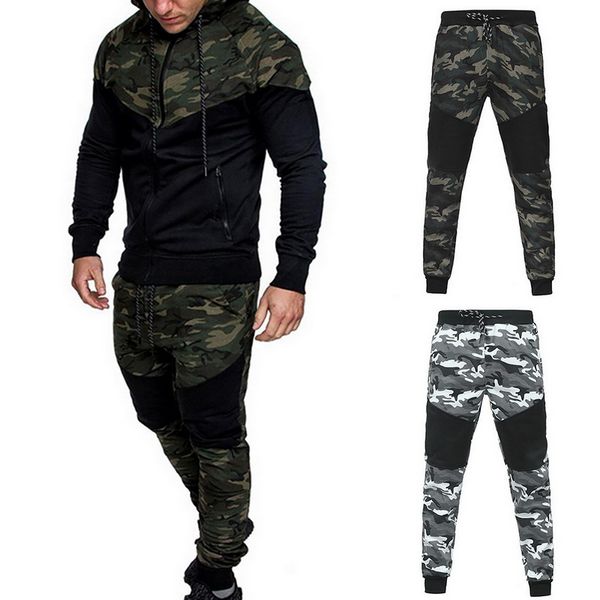 mens fashion camouflage tracksuits jackets pants sets male outdoors suit casual male slim fit gyms sportswear suits sets, Gray
mens fashion camouflage tracksuits jackets pants sets male outdoors suit casual male slim fit gyms sportswear suits sets, Gray