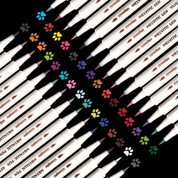 30 colors metallic markers set fine point metallic marker pens for black paper art rock painting diy card making art supplies
30 colors metallic markers set fine point metallic marker pens for black paper art rock painting diy card making art supplies