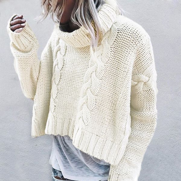 women sweater autumn winter turtleneck long sleeve short sweater jumper 2019 knitted loose soft fashion pullover, Black;red
women sweater autumn winter turtleneck long sleeve short sweater jumper 2019 knitted loose soft fashion pullover, Black;red