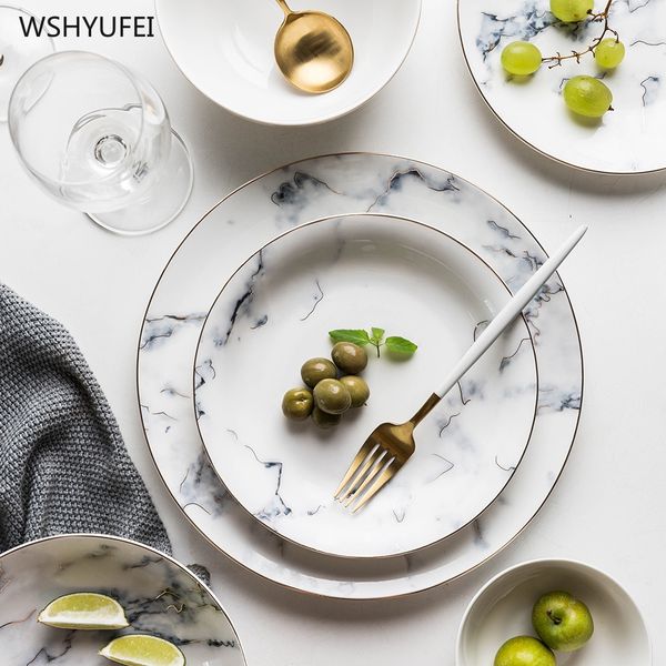 creative marble stripe large round ceramic plate western steak pasta salad fruit dessert cake storage tableware wholesale
creative marble stripe large round ceramic plate western steak pasta salad fruit dessert cake storage tableware wholesale