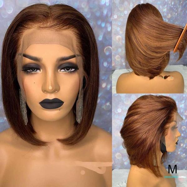 short blunt cut bob 13x6 lace front human hair wig remy straight brown colored hd transparent invisible lace wig 150 density, Black;brown
short blunt cut bob 13x6 lace front human hair wig remy straight brown colored hd transparent invisible lace wig 150 density, Black;brown