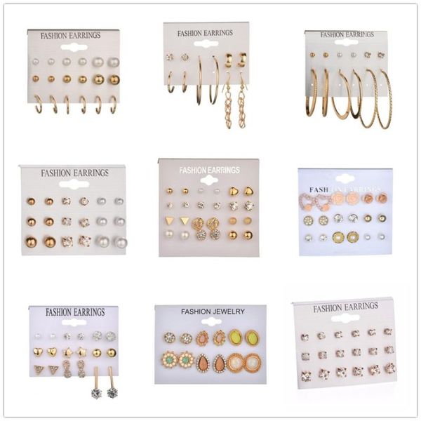 25 style heart flowers symbol stud earrings set 2020 new rhinestone imitation pearl earrings for women gift, Golden;silver
25 style heart flowers symbol stud earrings set 2020 new rhinestone imitation pearl earrings for women gift, Golden;silver