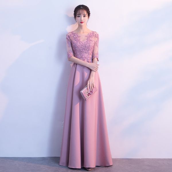 new burgundy o-neck bride dress slim long banquet women qipao elegant half sleeve cheongsam dress xs-2xl, Red
new burgundy o-neck bride dress slim long banquet women qipao elegant half sleeve cheongsam dress xs-2xl, Red